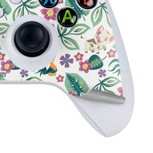 Disney Princess Moana Pua and Heihei Pattern Xbox Series S Controller Skin