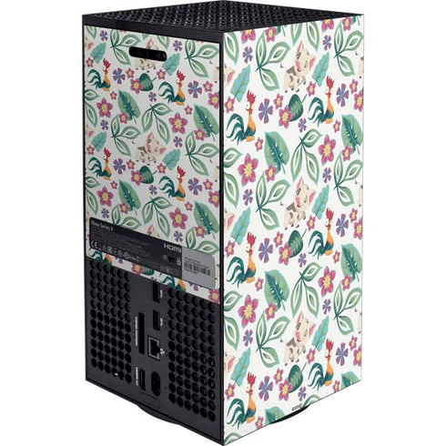 Disney Princess Moana Pua and Heihei Pattern XBox Series X Digital Edition Bundle Skin