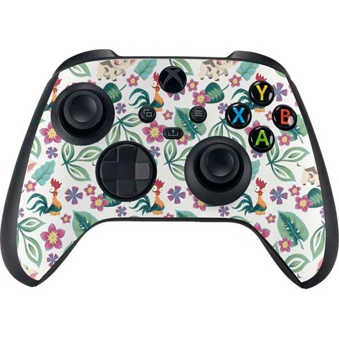 Disney Princess Moana Pua and Heihei Pattern XBox Series X Digital Edition Bundle Skin