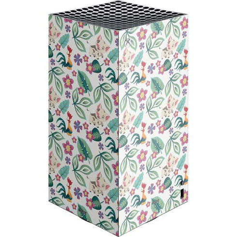 Disney Princess Moana Pua and Heihei Pattern XBox Series X Digital Edition Console Skin