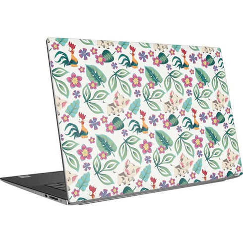 Disney Princess Moana Pua and Heihei Pattern Dell XPS Skin