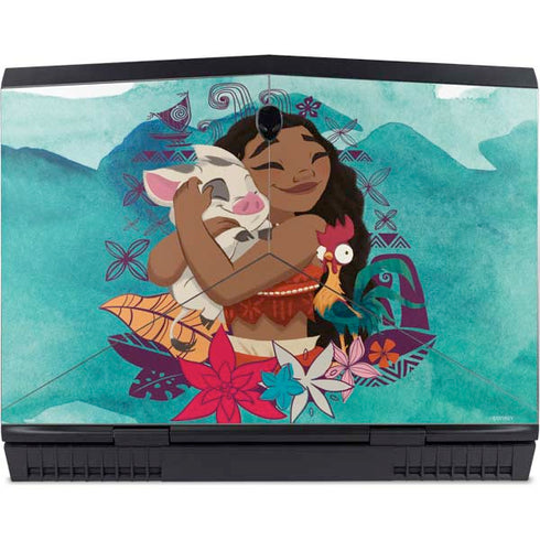 Disney Princess Moana with Pua and Heihei Dell Alienware Skin