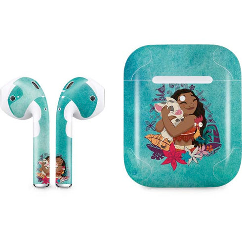 Disney Princess Moana with Pua and Heihei Apple AirPods 2 Skin