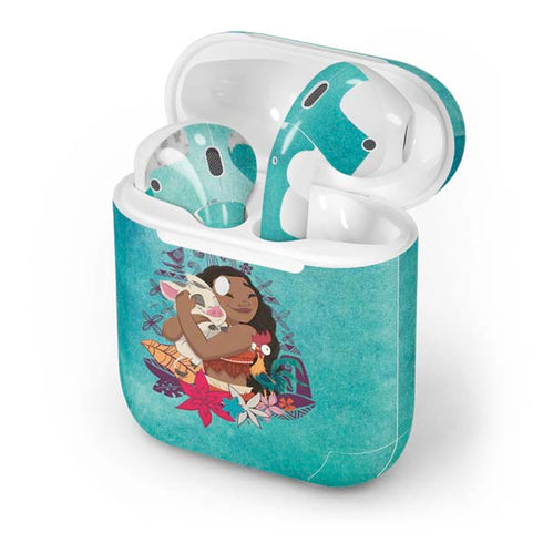 Disney Princess Moana with Pua and Heihei Apple AirPods 2 Skin