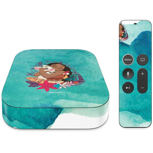 Disney Princess Moana with Pua and Heihei Apple TV Skin