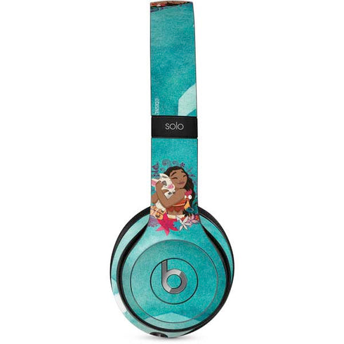 Disney Princess Moana with Pua and Heihei Beats Solo 2 Wired Skin