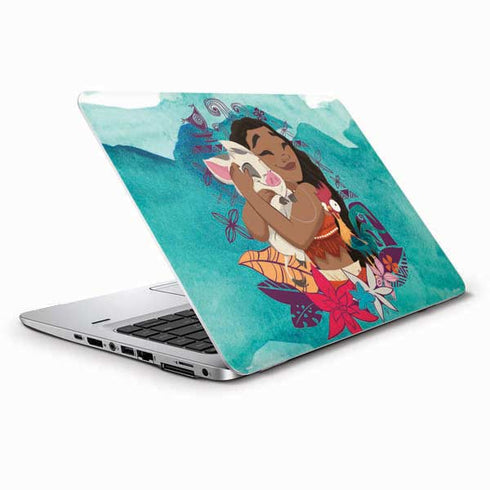 Disney Princess Moana with Pua and Heihei HP Elitebook Skin