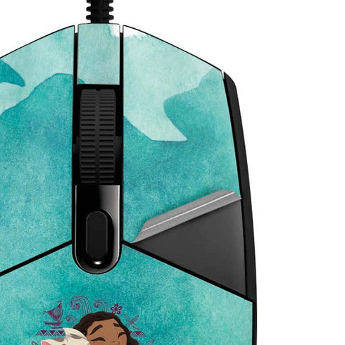 Disney Princess Moana with Pua and Heihei G203 Prodigy RGB Wired Gaming Mouse Skin