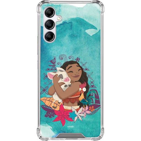 Disney Princess Moana with Pua and Heihei Gabb Phone 4 Clear Case