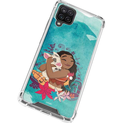 Disney Princess Moana with Pua and Heihei Galaxy A12 Clear Case