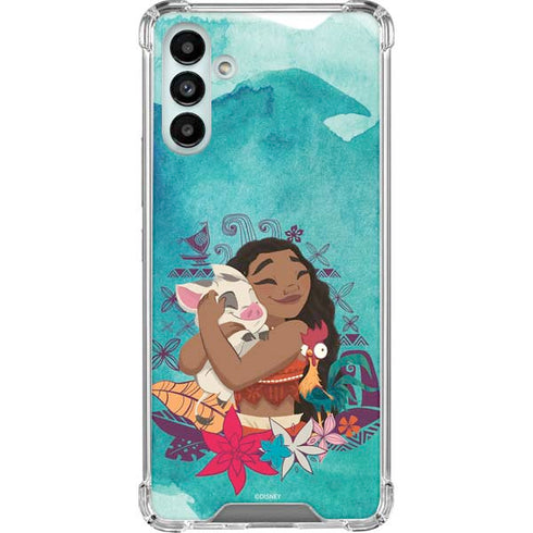 Disney Princess Moana with Pua and Heihei Galaxy A13 5G Clear Case