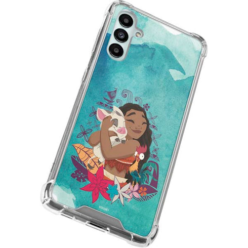 Disney Princess Moana with Pua and Heihei Galaxy A14 5G Clear Case