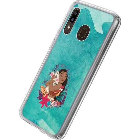 Disney Princess Moana with Pua and Heihei Galaxy A20 Clear Case