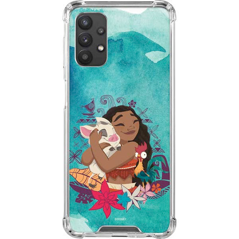 Disney Princess Moana with Pua and Heihei Galaxy A32 5G Clear Case