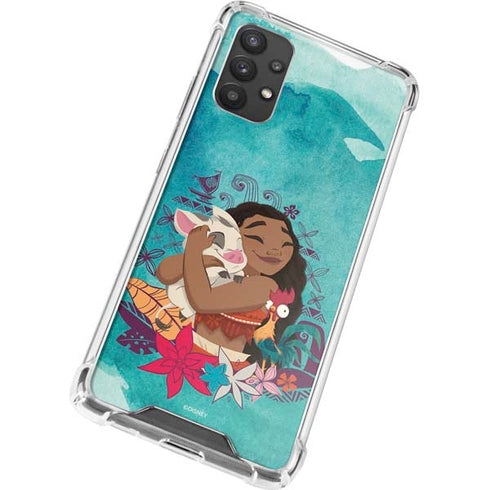 Disney Princess Moana with Pua and Heihei Galaxy A32 5G Clear Case