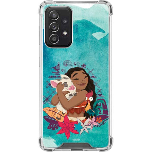 Disney Princess Moana with Pua and Heihei Galaxy A52 5G Clear Case