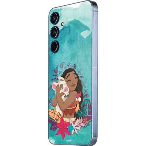 Disney Princess Moana with Pua and Heihei Galaxy A55 5G Skin