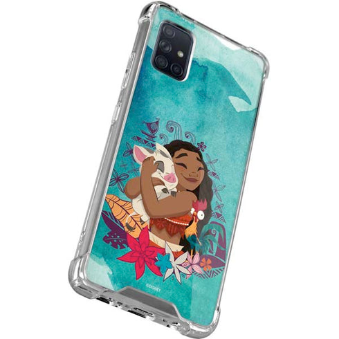Disney Princess Moana with Pua and Heihei Galaxy A71 5G Clear Case