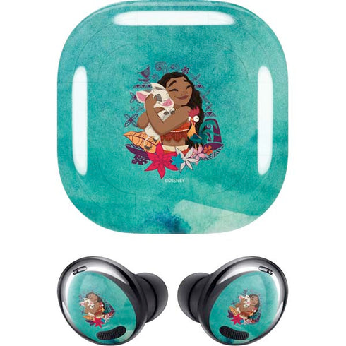 Disney Princess Moana with Pua and Heihei Galaxy Buds Pro Skin