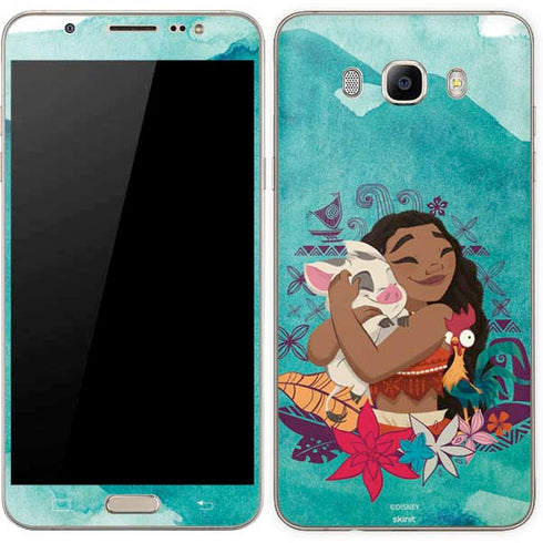 Disney Princess Moana with Pua and Heihei Galaxy J7 Skin