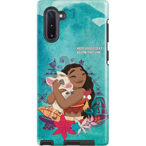 Disney Princess Moana with Pua and Heihei Galaxy Cases