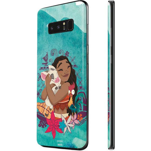 Disney Princess Moana with Pua and Heihei Galaxy Note 8 Skin