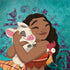 Disney Princess Moana with Pua and Heihei Galaxy Note 8 Skin