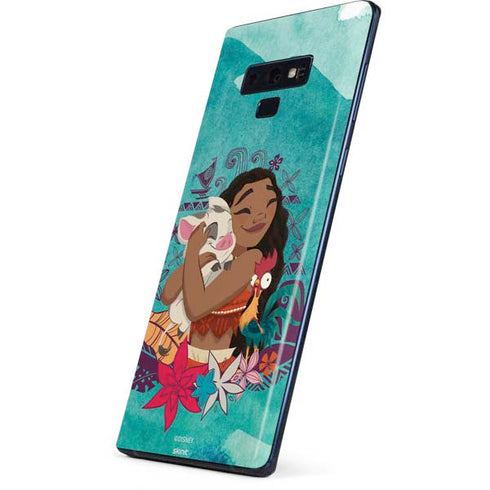 Disney Princess Moana with Pua and Heihei Galaxy Note 9 Skin
