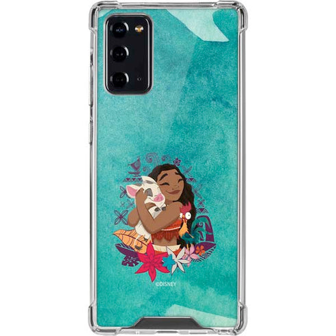 Disney Princess Moana with Pua and Heihei Galaxy Note20 5G Clear Case