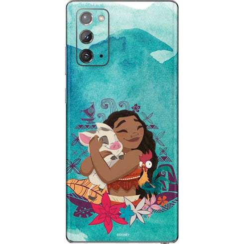 Disney Princess Moana with Pua and Heihei Galaxy Note20 5G Skin