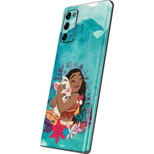 Disney Princess Moana with Pua and Heihei Galaxy Note20 5G Skin