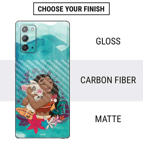 Disney Princess Moana with Pua and Heihei Galaxy Note20 5G Skin