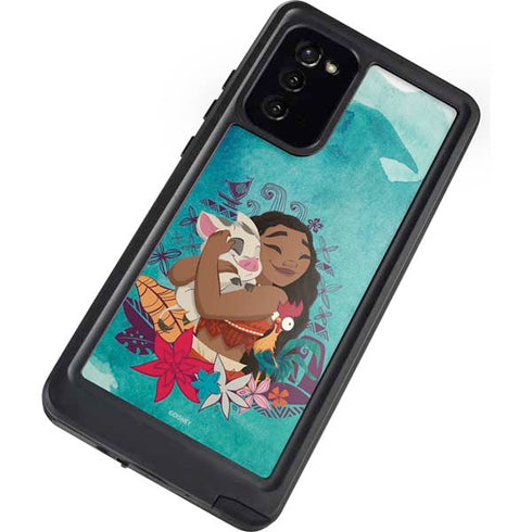 Disney Princess Moana with Pua and Heihei Galaxy Note20 5G Waterproof Case