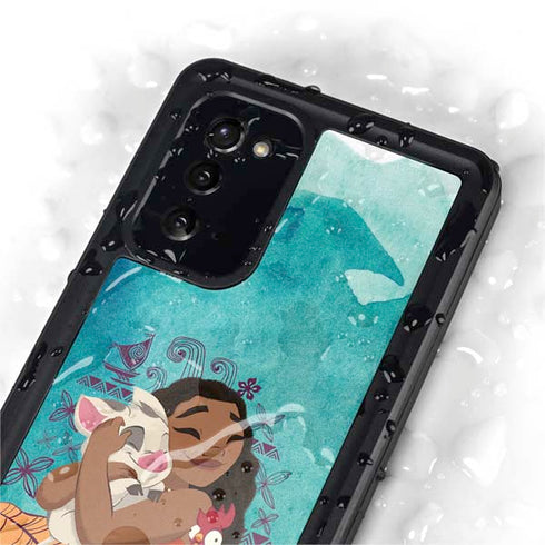 Disney Princess Moana with Pua and Heihei Galaxy Note20 5G Waterproof Case