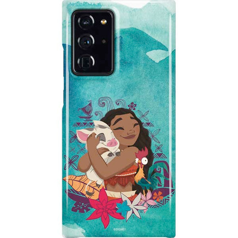 Disney Princess Moana with Pua and Heihei Galaxy Cases