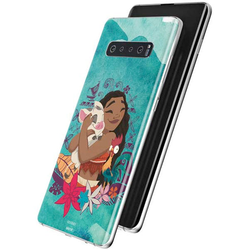 Disney Princess Moana with Pua and Heihei Galaxy S10 Plus Skin