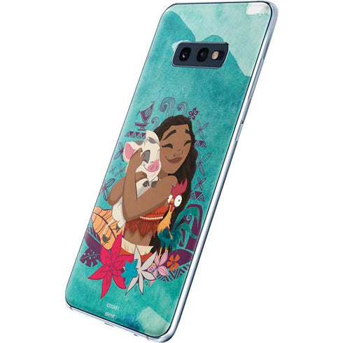 Disney Princess Moana with Pua and Heihei Galaxy S10e Skin