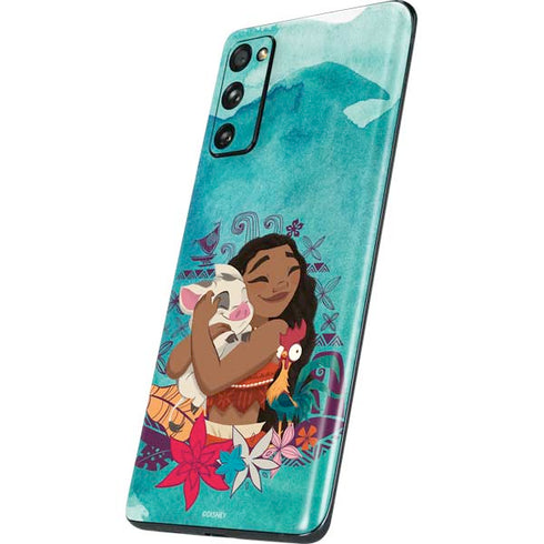 Disney Princess Moana with Pua and Heihei Galaxy S20 Fan Edition Skin