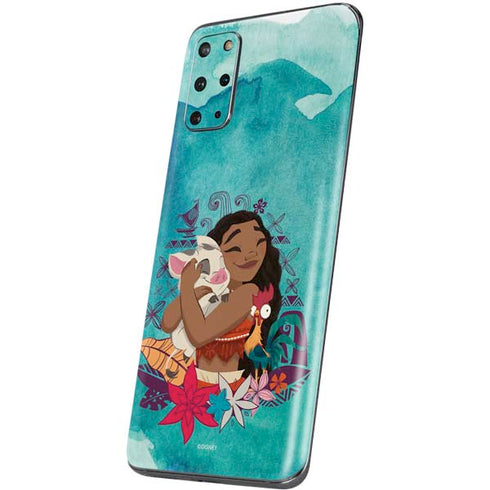 Disney Princess Moana with Pua and Heihei Galaxy S20 Plus Skin