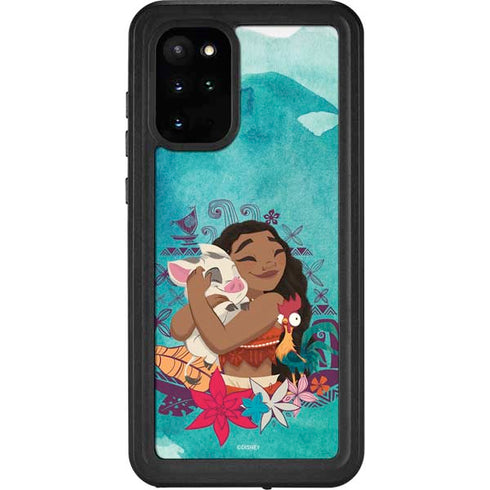 Disney Princess Moana with Pua and Heihei Galaxy S20 Plus Waterproof Case