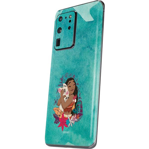 Disney Princess Moana with Pua and Heihei Galaxy S20 Ultra 5G Skin