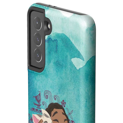 Disney Princess Moana with Pua and Heihei Galaxy S21 5G Pro Case