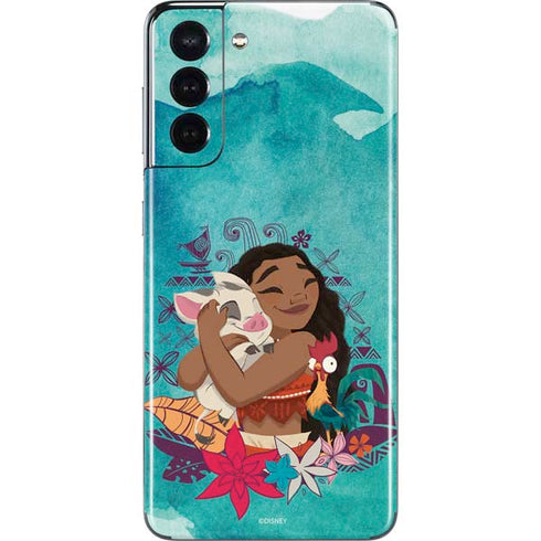 Disney Princess Moana with Pua and Heihei Galaxy S21 5G Skin