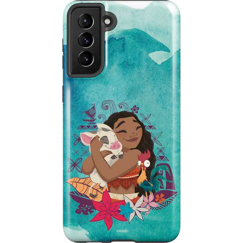 Disney Princess Moana with Pua and Heihei Galaxy S21 Plus 5G Pro Case