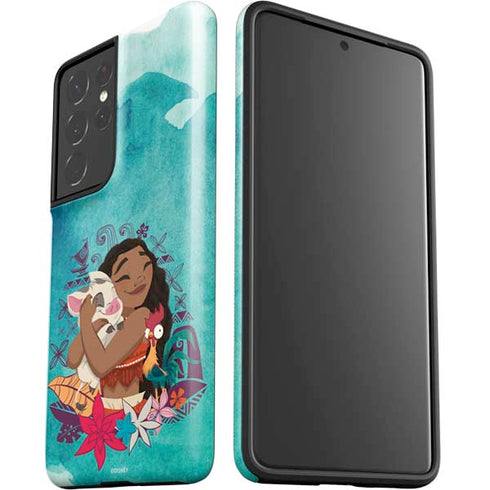Disney Princess Moana with Pua and Heihei Galaxy S21 Ultra 5G Pro Case