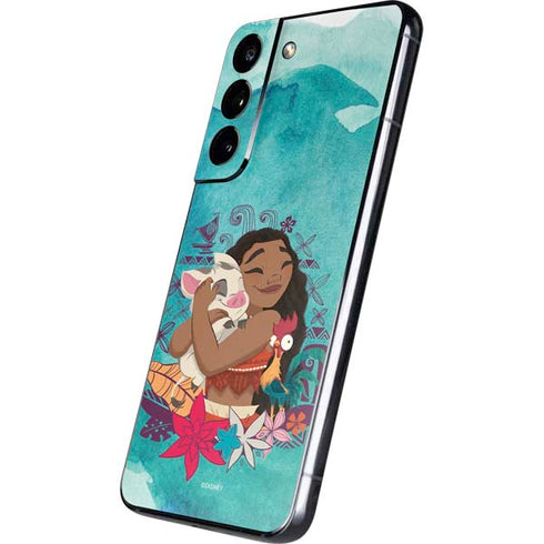 Disney Princess Moana with Pua and Heihei Galaxy S22 Plus Skin
