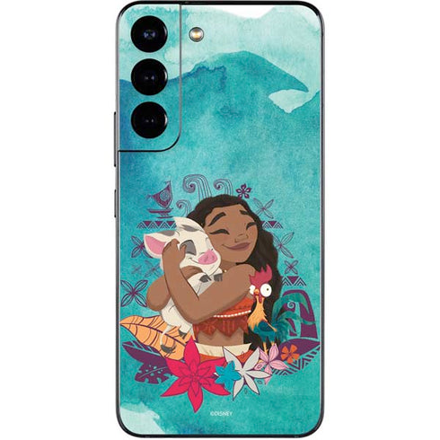 Disney Princess Moana with Pua and Heihei Galaxy S22 Skin