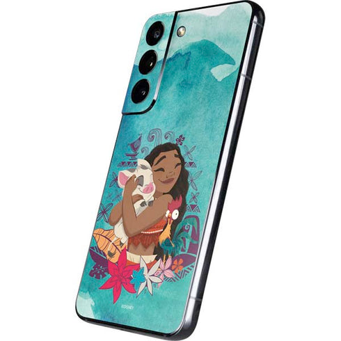 Disney Princess Moana with Pua and Heihei Galaxy S22 Skin