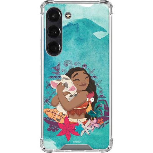 Disney Princess Moana with Pua and Heihei Galaxy S23 Clear Case