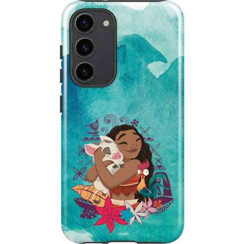 Disney Princess Moana with Pua and Heihei Galaxy S23 Plus Pro Case
